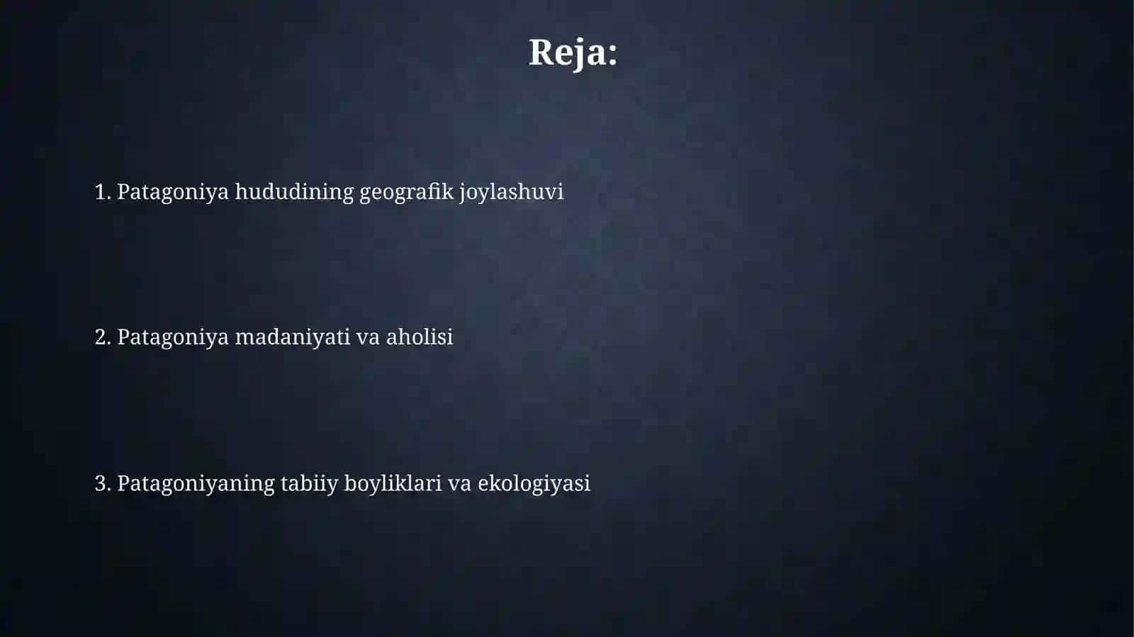 Patagoniya o‘lkasi 2