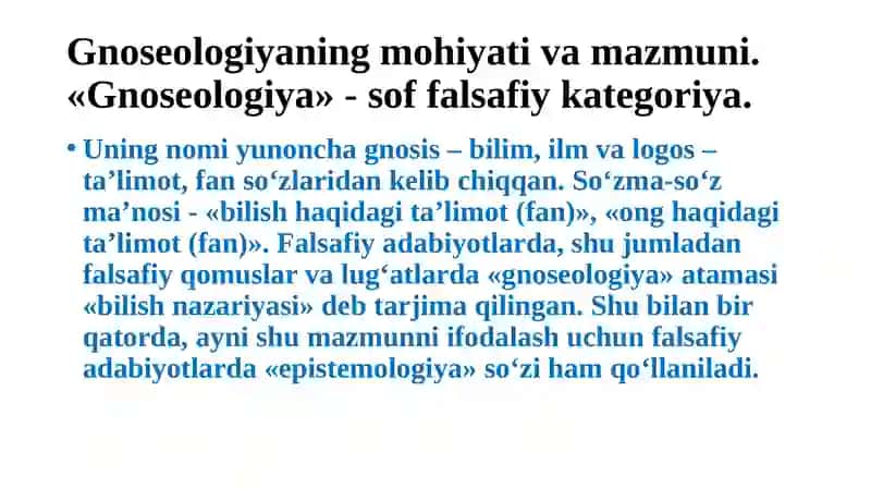 Gnoseologiya 2