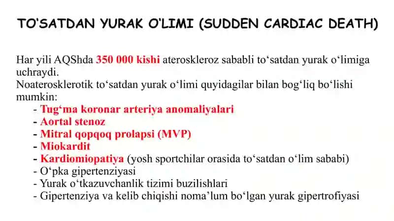 Tasodifiy Yurakdan O’lim Sindromi 2