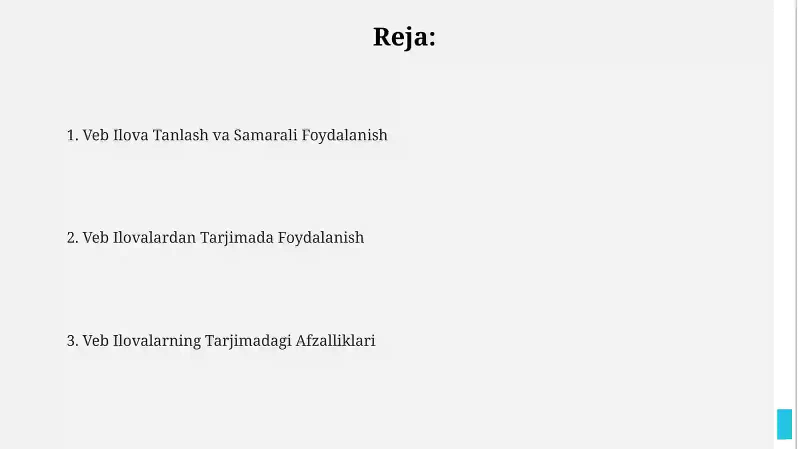 Veb Ilova Tanlash va Samarali Foydalanish 2