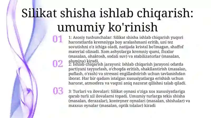 Silikatlar Shisha Olishning Sanoat Usuli 2