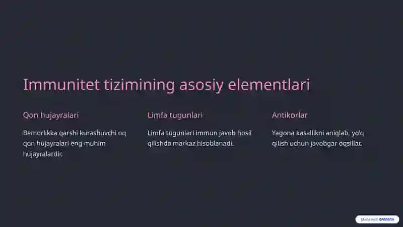 Immunitetga ta'sir ko'rsatuvchi dori vositalari 2