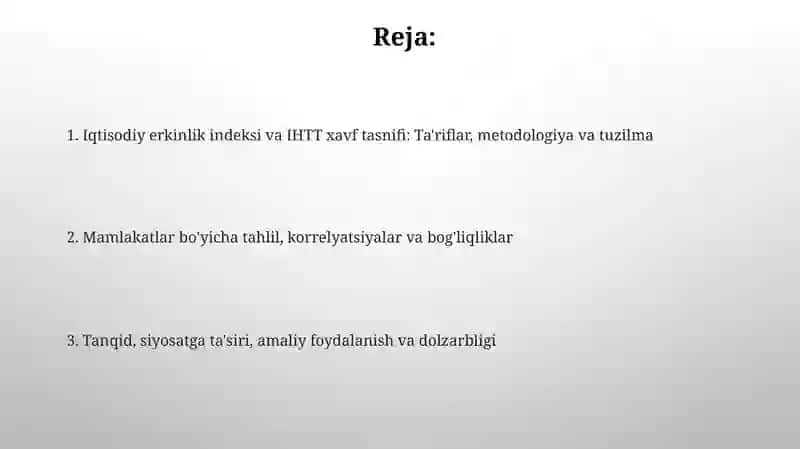Iqtisodiy erkinlik indeksi 2
