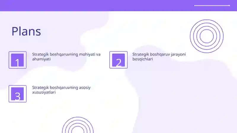 Strategik boshqaruvning xususiyatlari 2