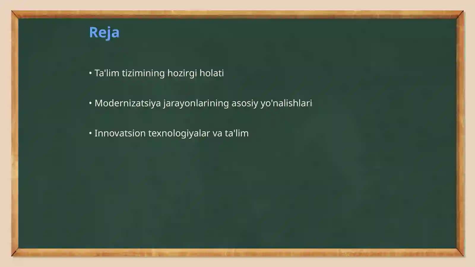 O'zbekiston Respublikasi ta'lim tiimida modernizatsiya jarayonlari 2