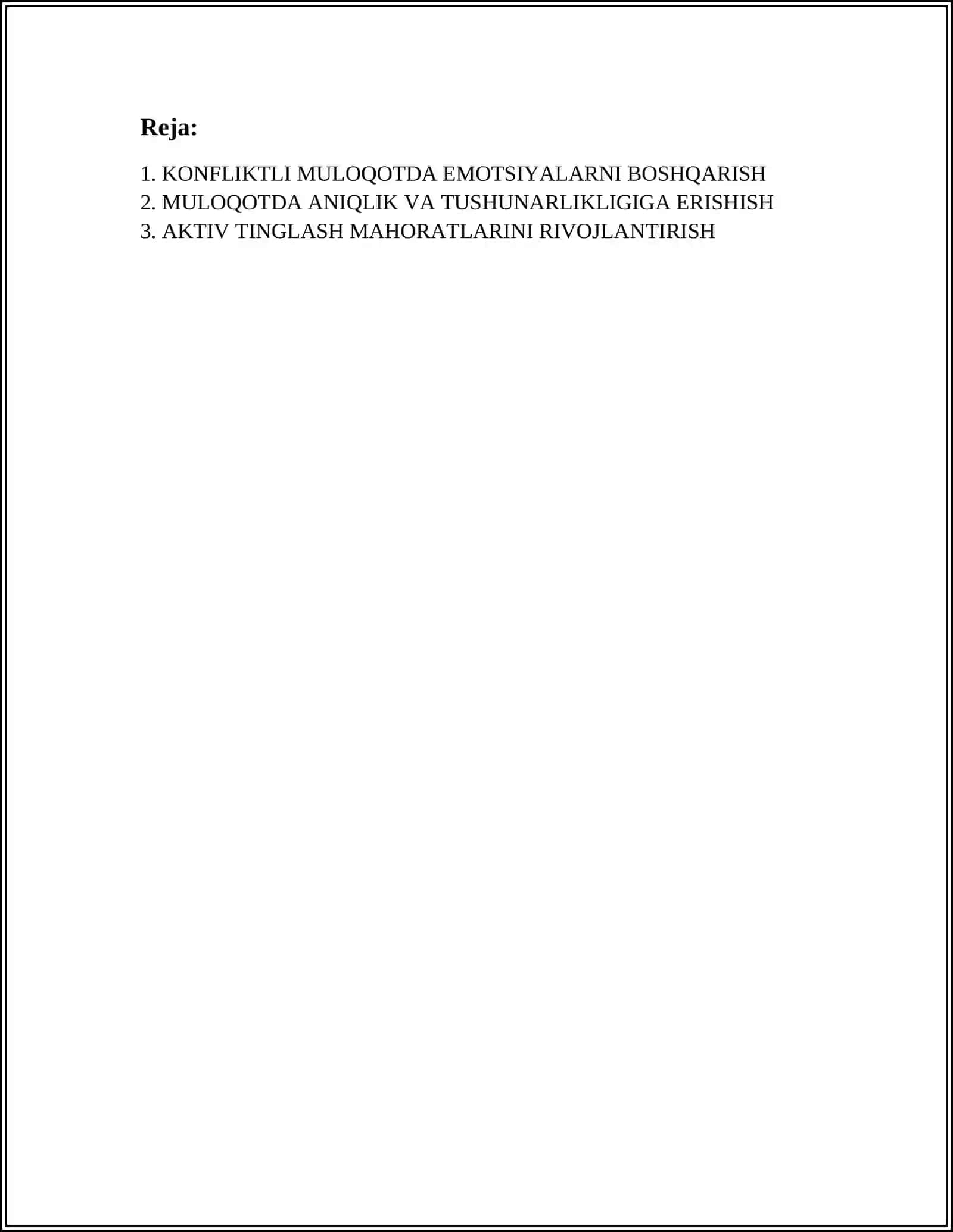 KONFILIKTLI MULOQOT 2