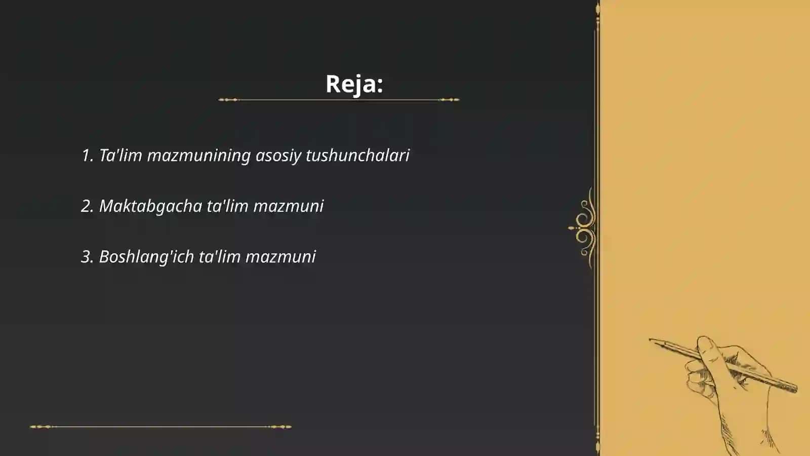 Toʻraqulov Shahbozjonning tayyorlagan mustaqil ishi 2