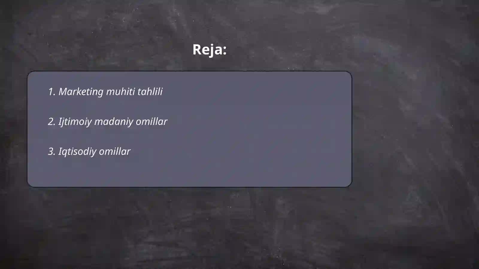 Marketing muhiti tahlili 2
