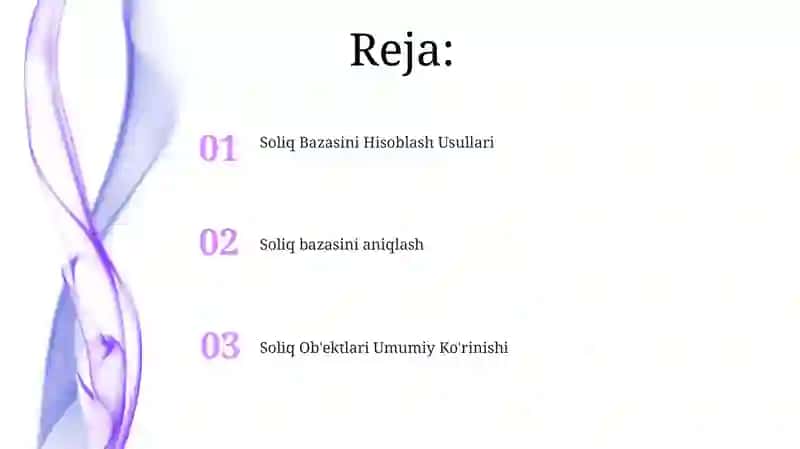 Soliq to'lovchilarning soliq obyektlari 2