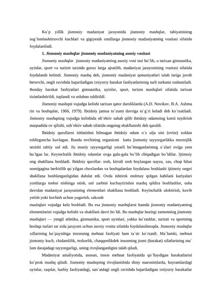 JISMONIY TARBIYA O'QITISH METODI 2