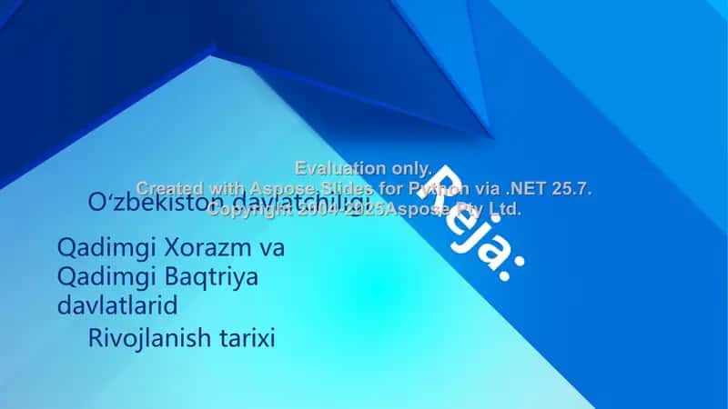 O'zbekiston hududida ilk davlatlarning vujudga kelishi 2