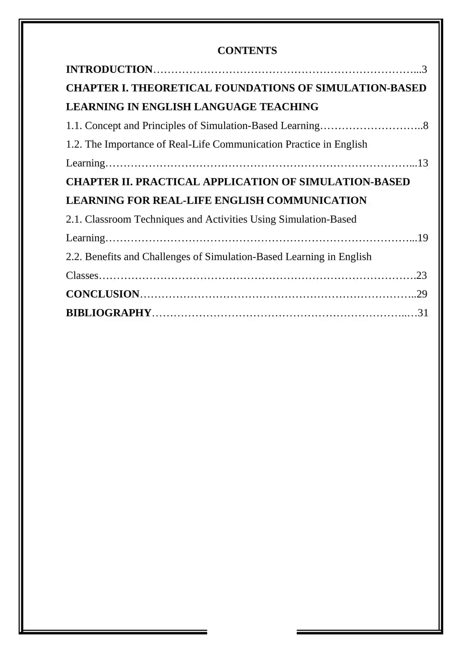 Simulation based learning for real life English communication practice 2