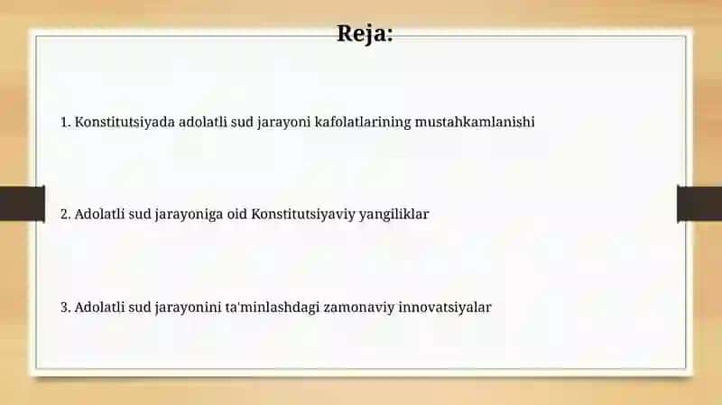 Jinoyat ishlari bo'yicha adolatli sudlanish 2