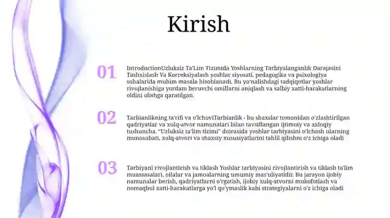 Yoshlarning Tarbiyalanganlik Darajasini Tashxislash Va Korreksiyalash 2