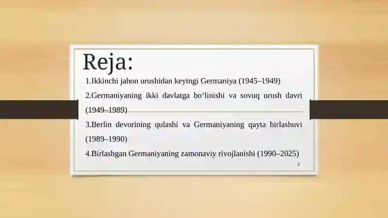 1945-2025- yillarda Germaniya 2