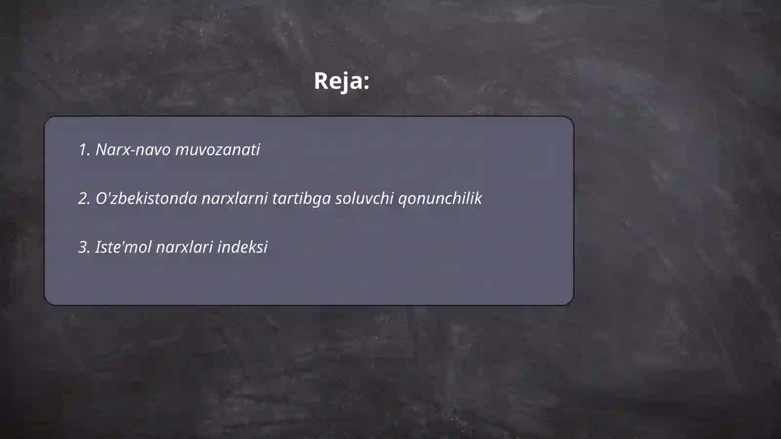 O'zbekistonda narx va narx belgilash siyosati 2