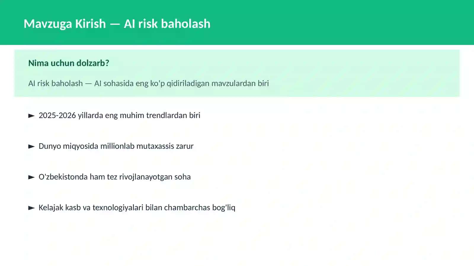 AI risk baholash 2