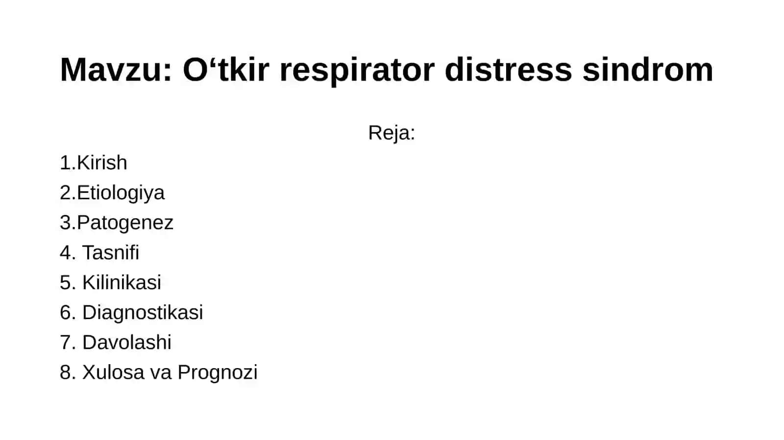 O‘tkir respirator distress sindrom 2