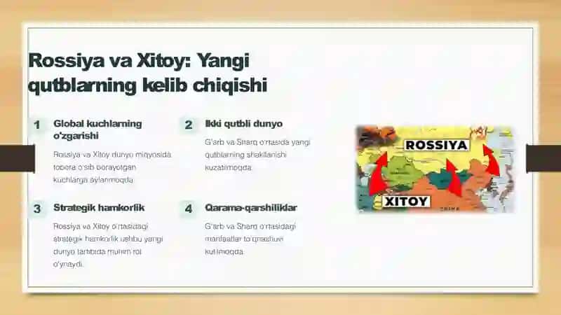 Rossiya xitoy munosabatlari  obyektiv zaruriyat sifatida 2