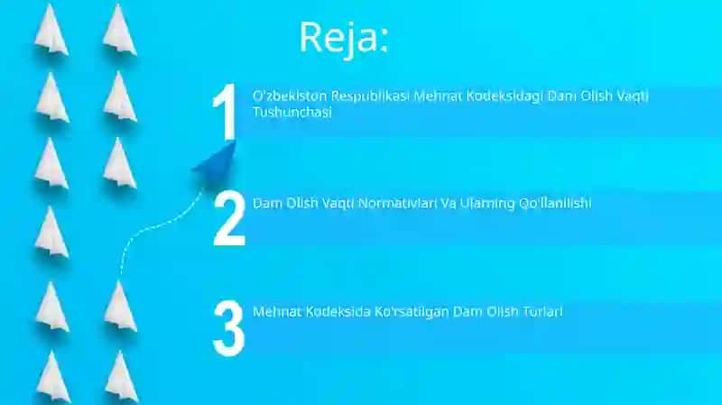 O'zbekiston Respublikasi Mehnat Kodeksidagi Dam Olish Vaqti Tushunchasi 2