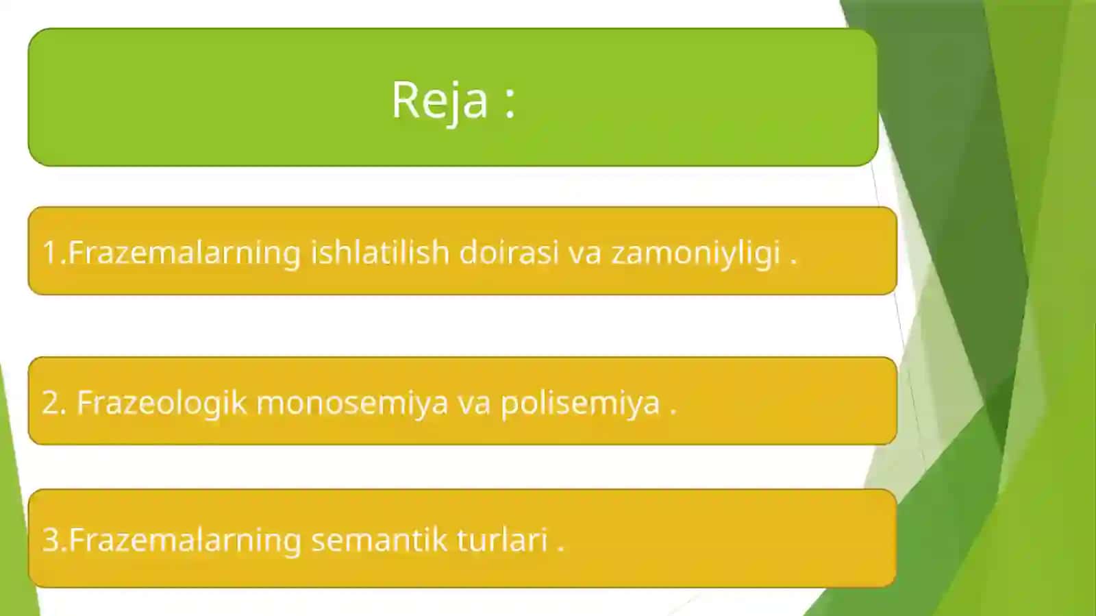 Frazeologik monosemiya va polisemiya 2