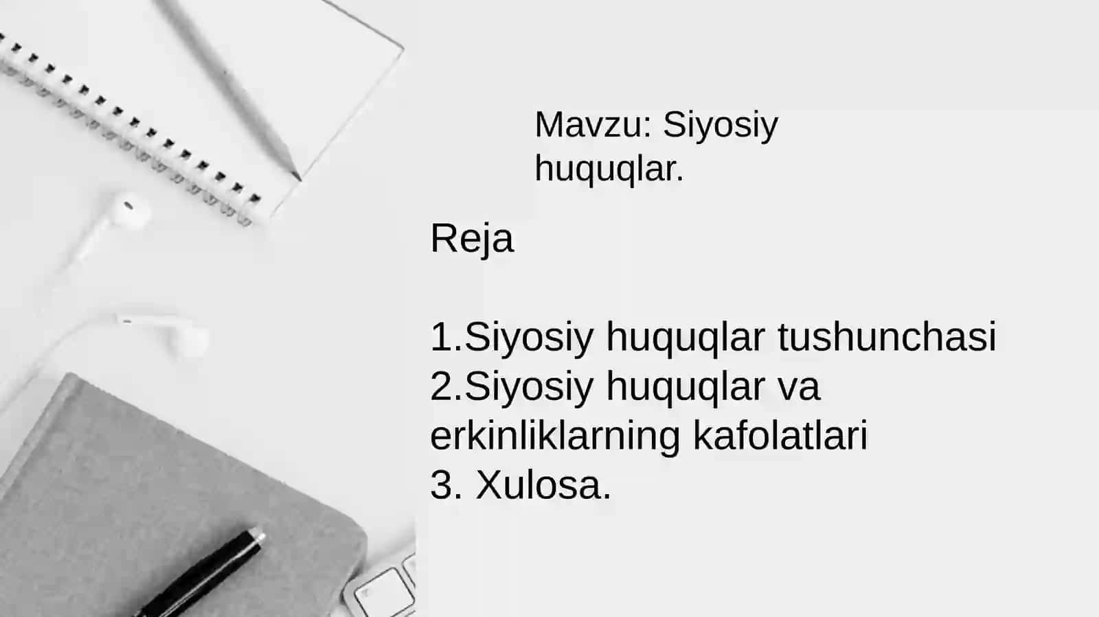 Siyosiy huquqlar 2
