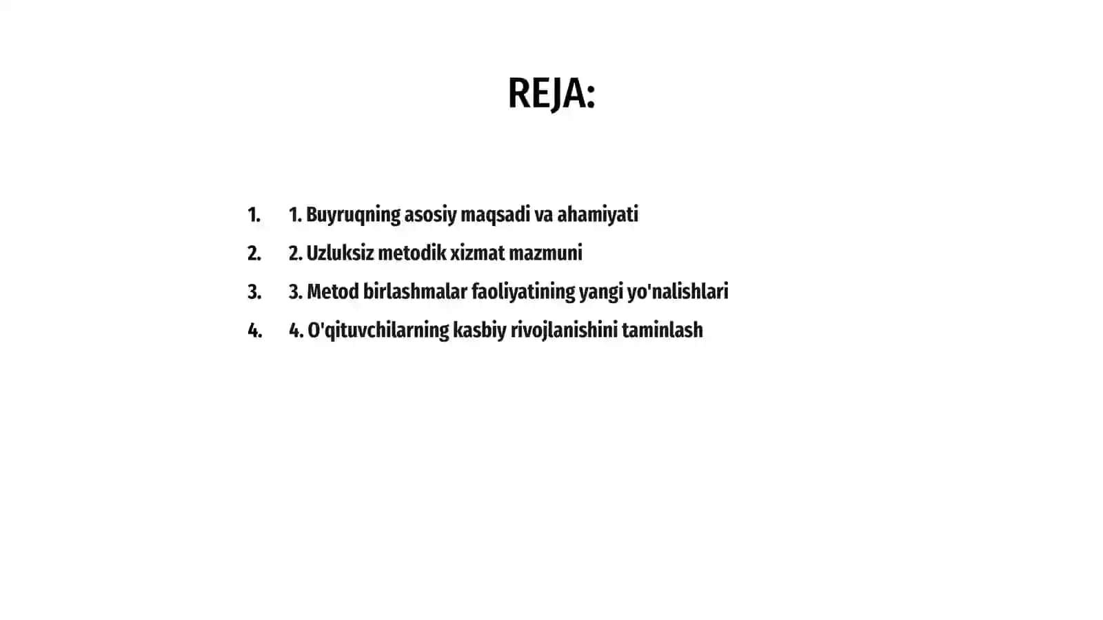 Buyruqning asosiy maqsadi va ahamiyati 2