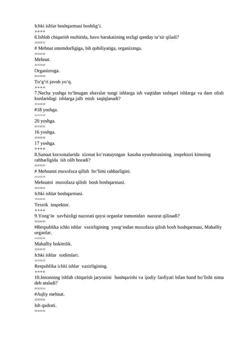 MEHNAT MUXOFAZASI 2