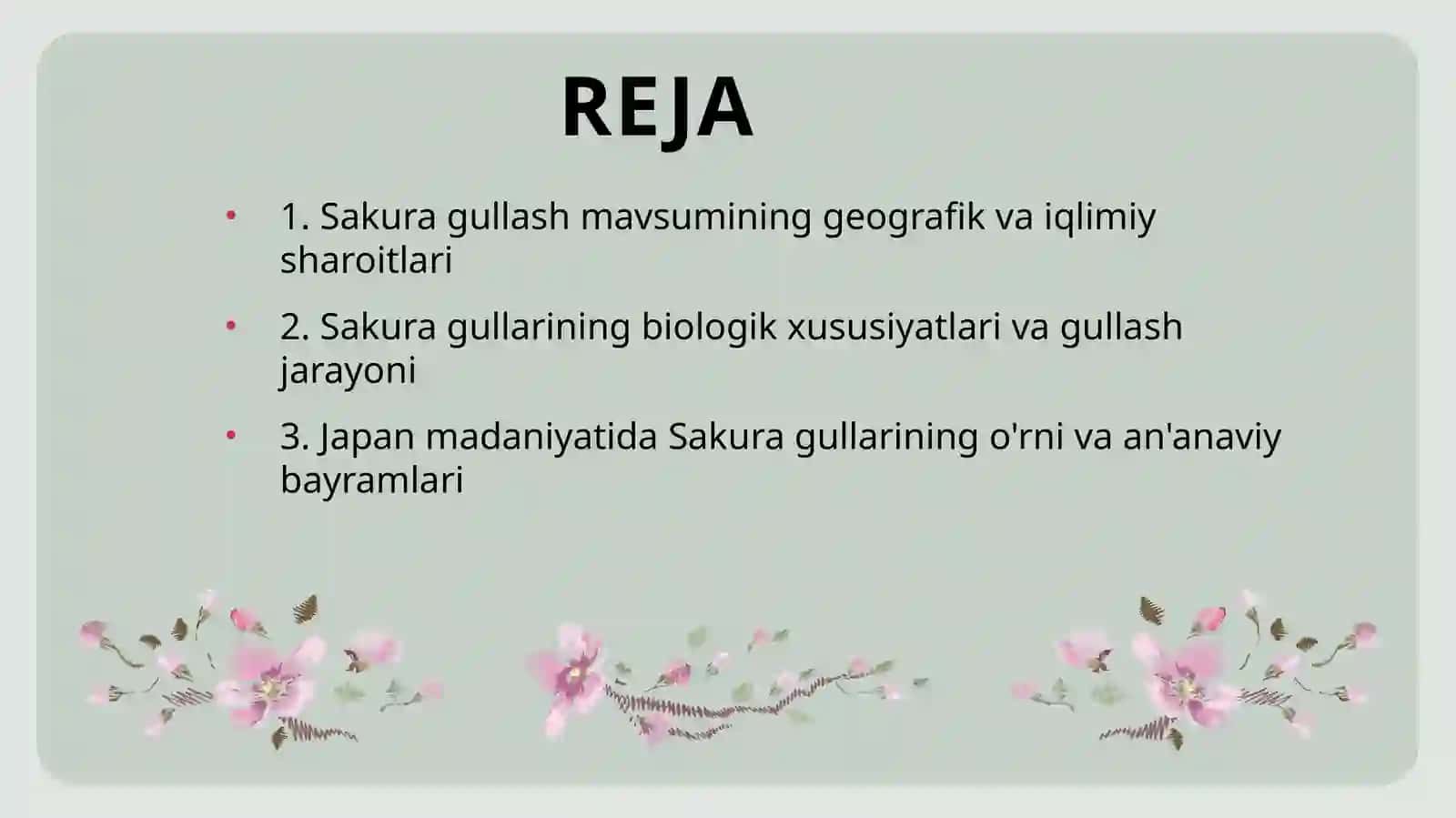 SAKURA GULLASH MAVSUMI 2