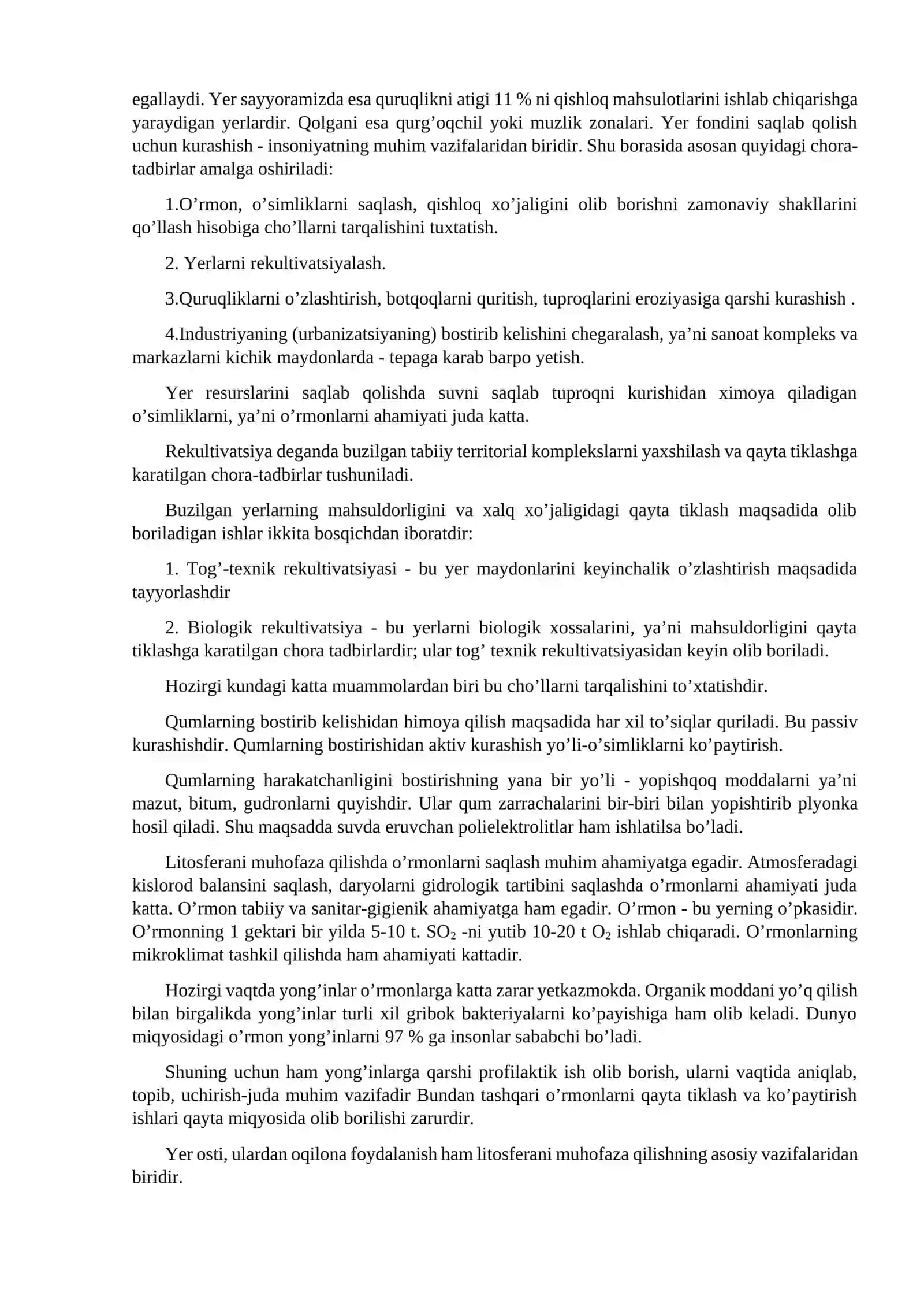 Tuproq va uning ekologik ahamiyati 2