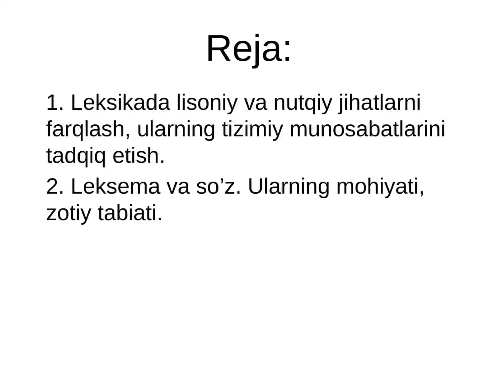 Leksikologiya kursiga kirish 2
