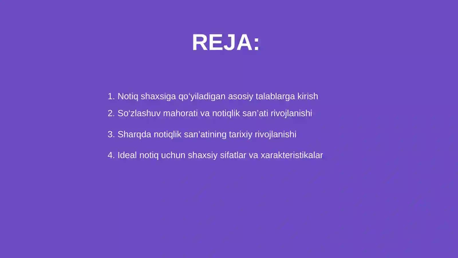 Notiq shaxsiga qo‘yiladigan talablar 2