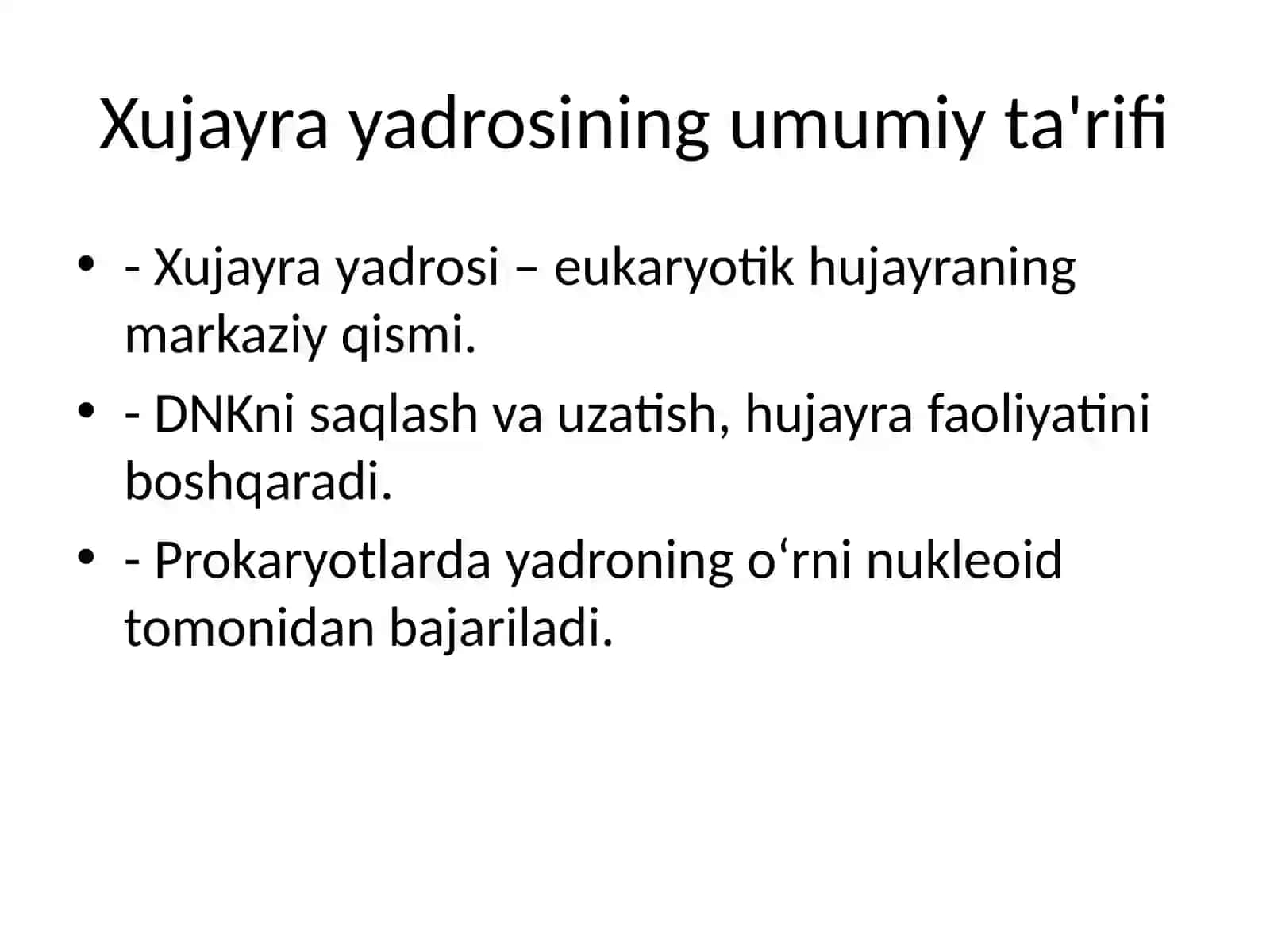 Xujayra Yadrosi 2