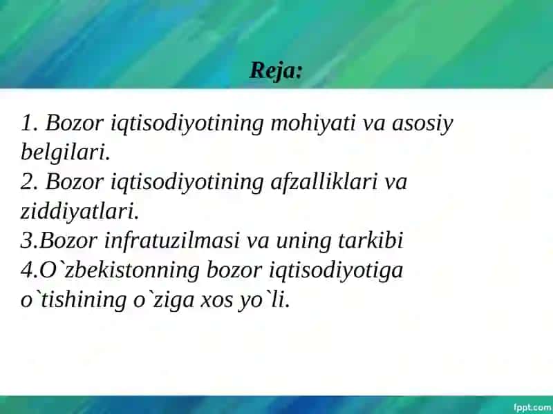 Bozor iqtisodiyoti 2