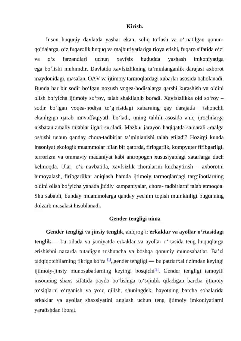 Gender tengligi 2