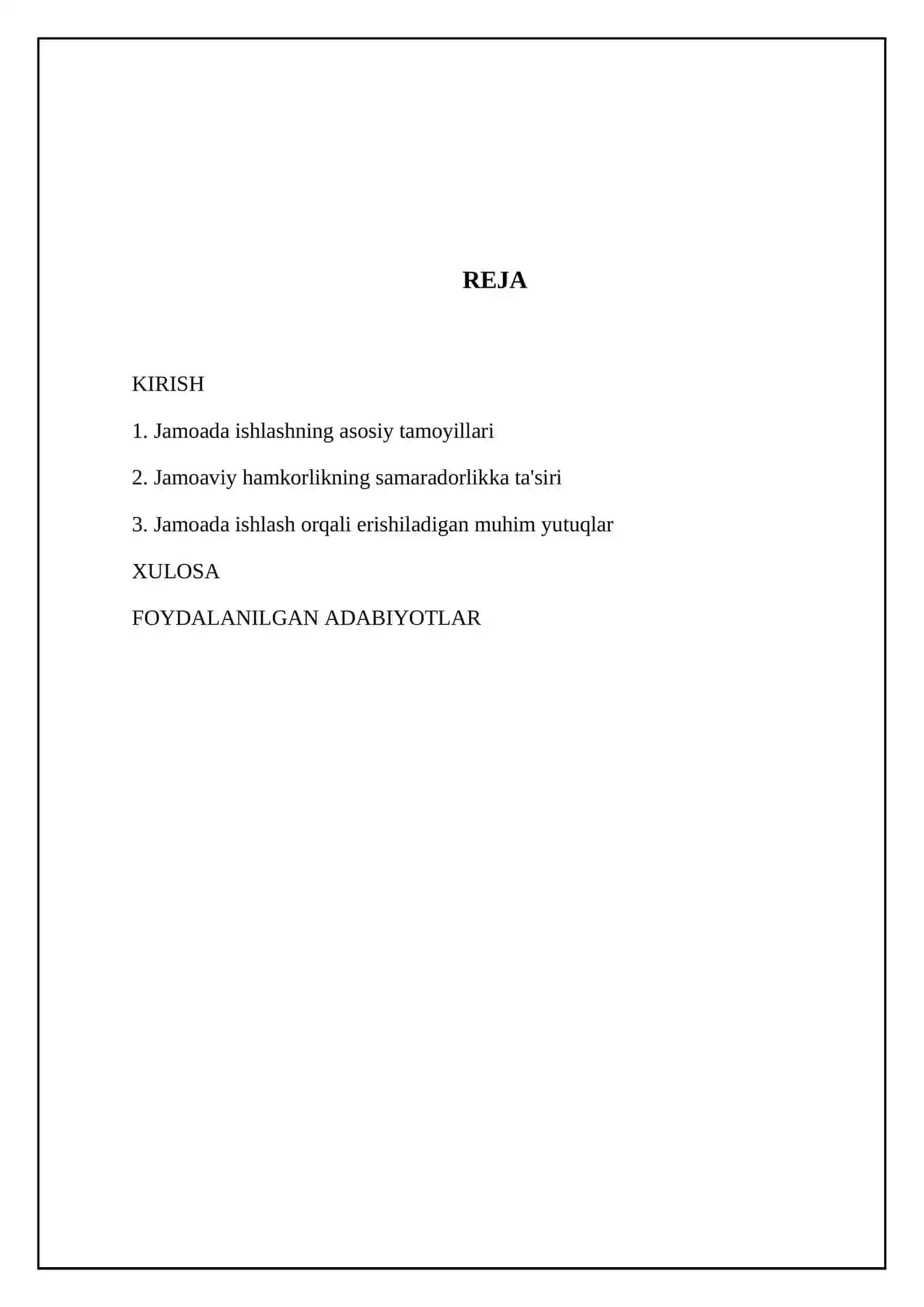 Jamoada ishlash (teamworking) va uning afzalliklari 2