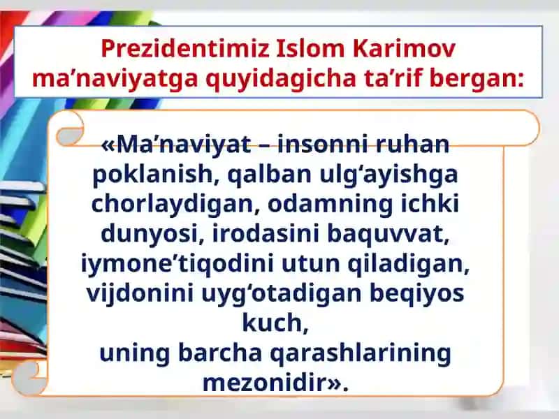 Ma’naviyatvauningta’rifi 2