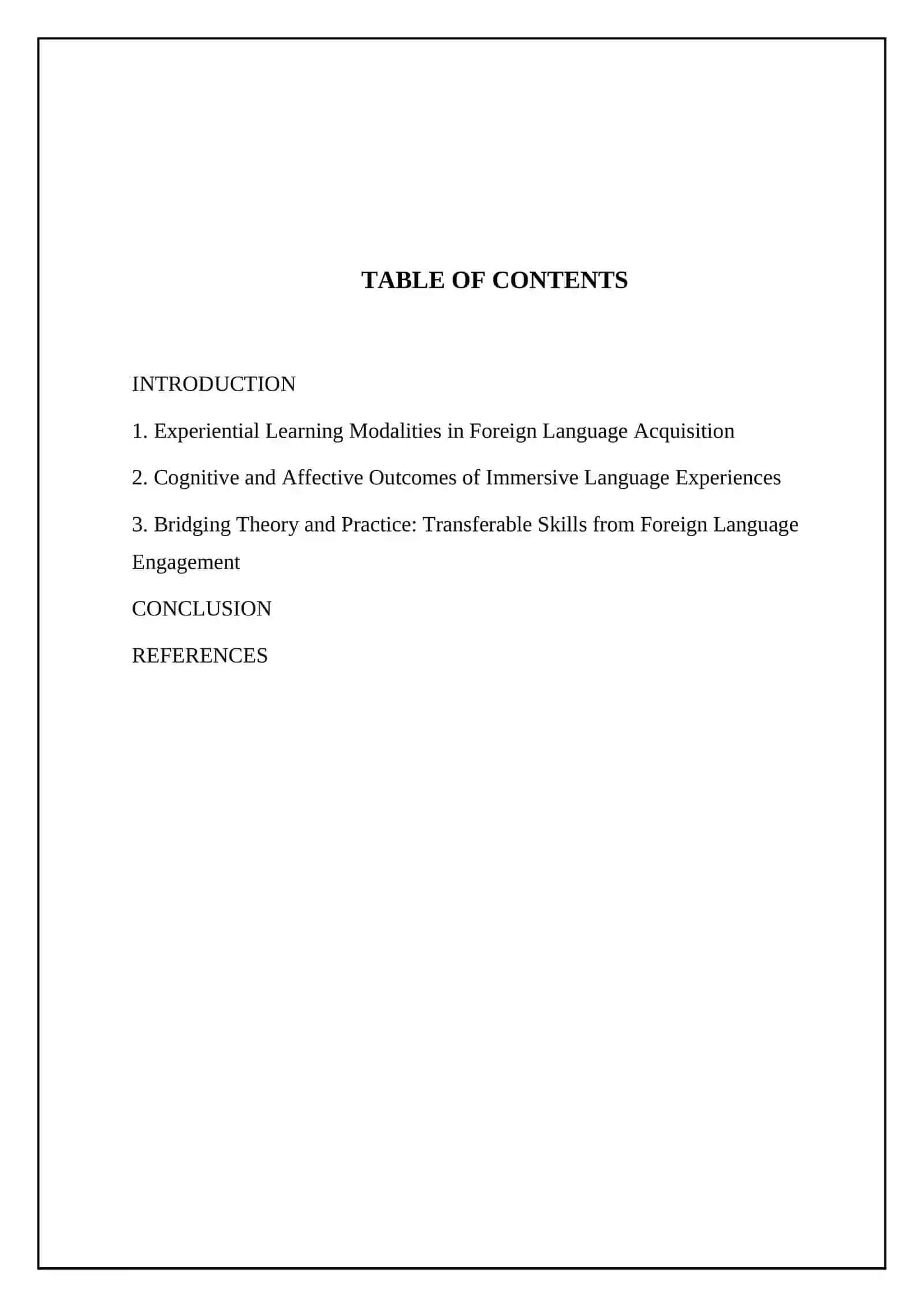 Types of experiences in foreign language teaching and their impact on student's development 2