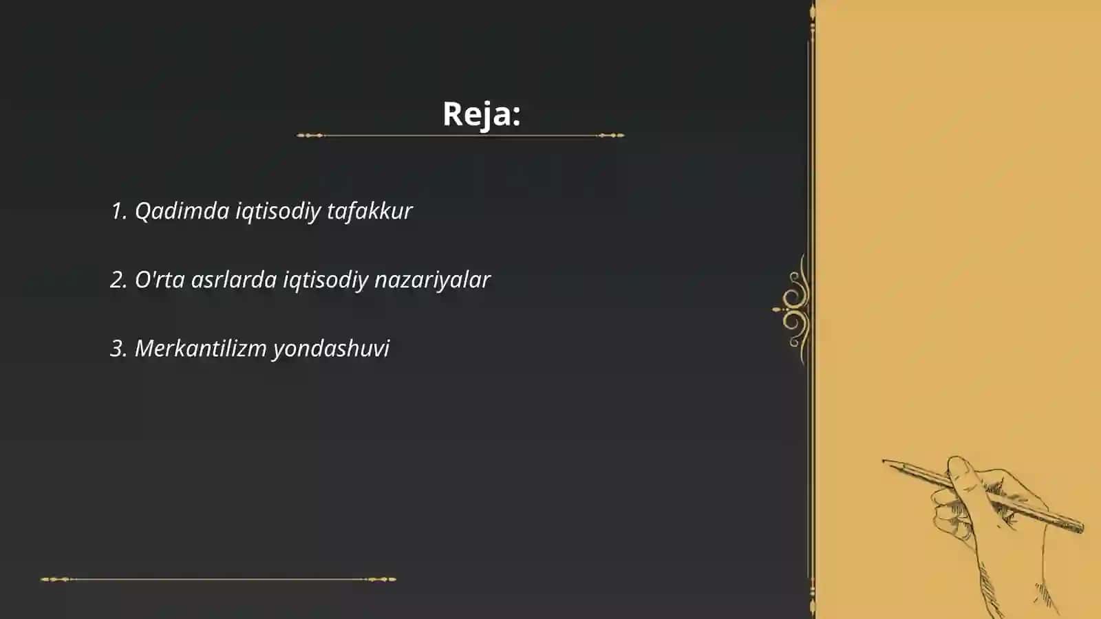 Iqtisodiy taʼlimotlar tarixi 2
