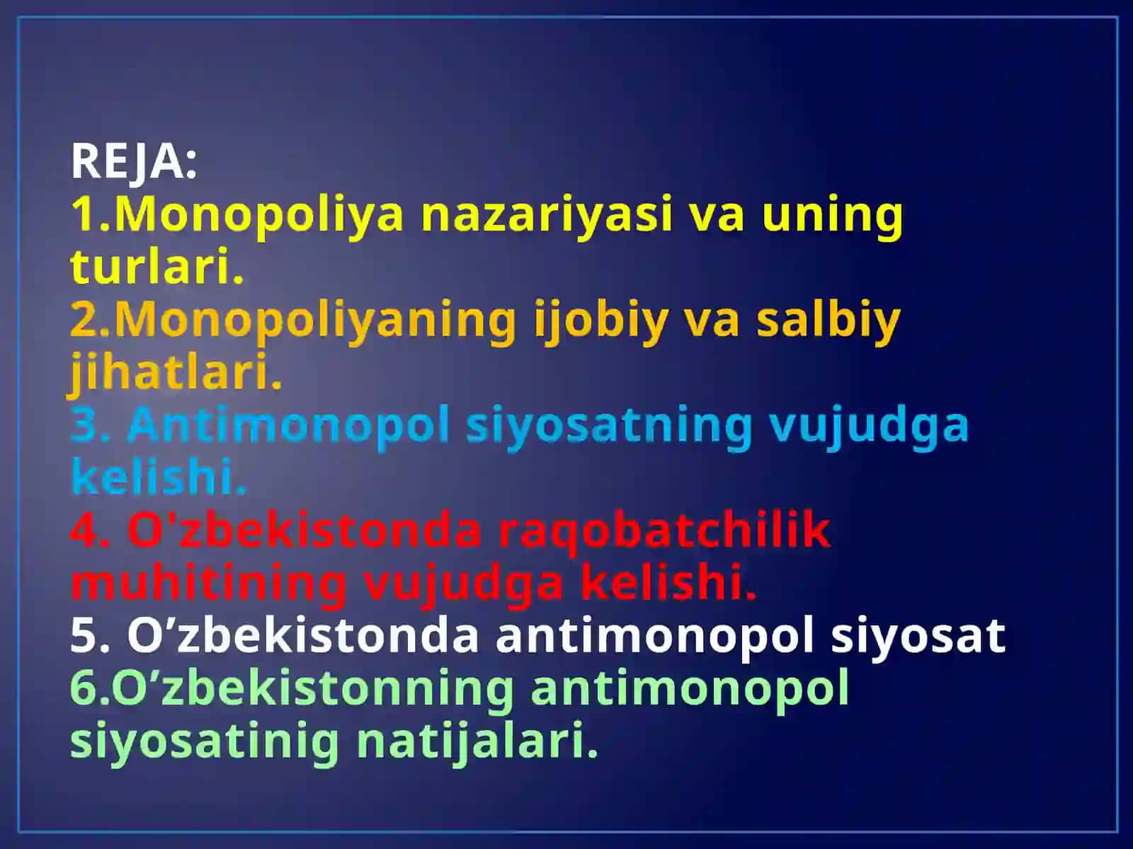 Monopoliya va Monopsoniya 2