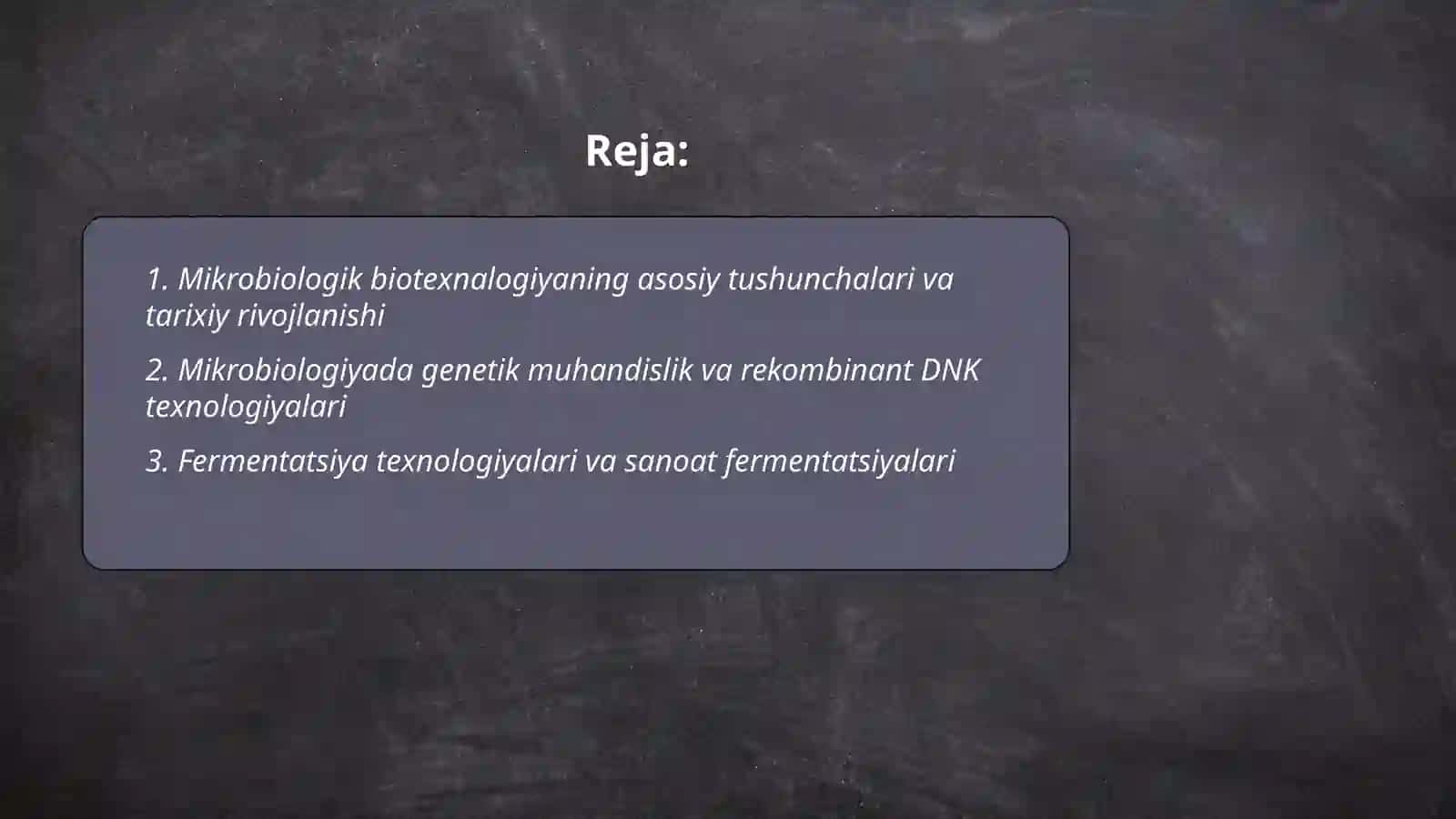 Mikrobiologik biotexnalogiya 2