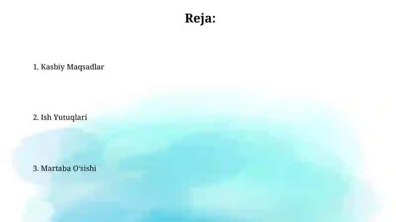 Karyera yutuqlari 2