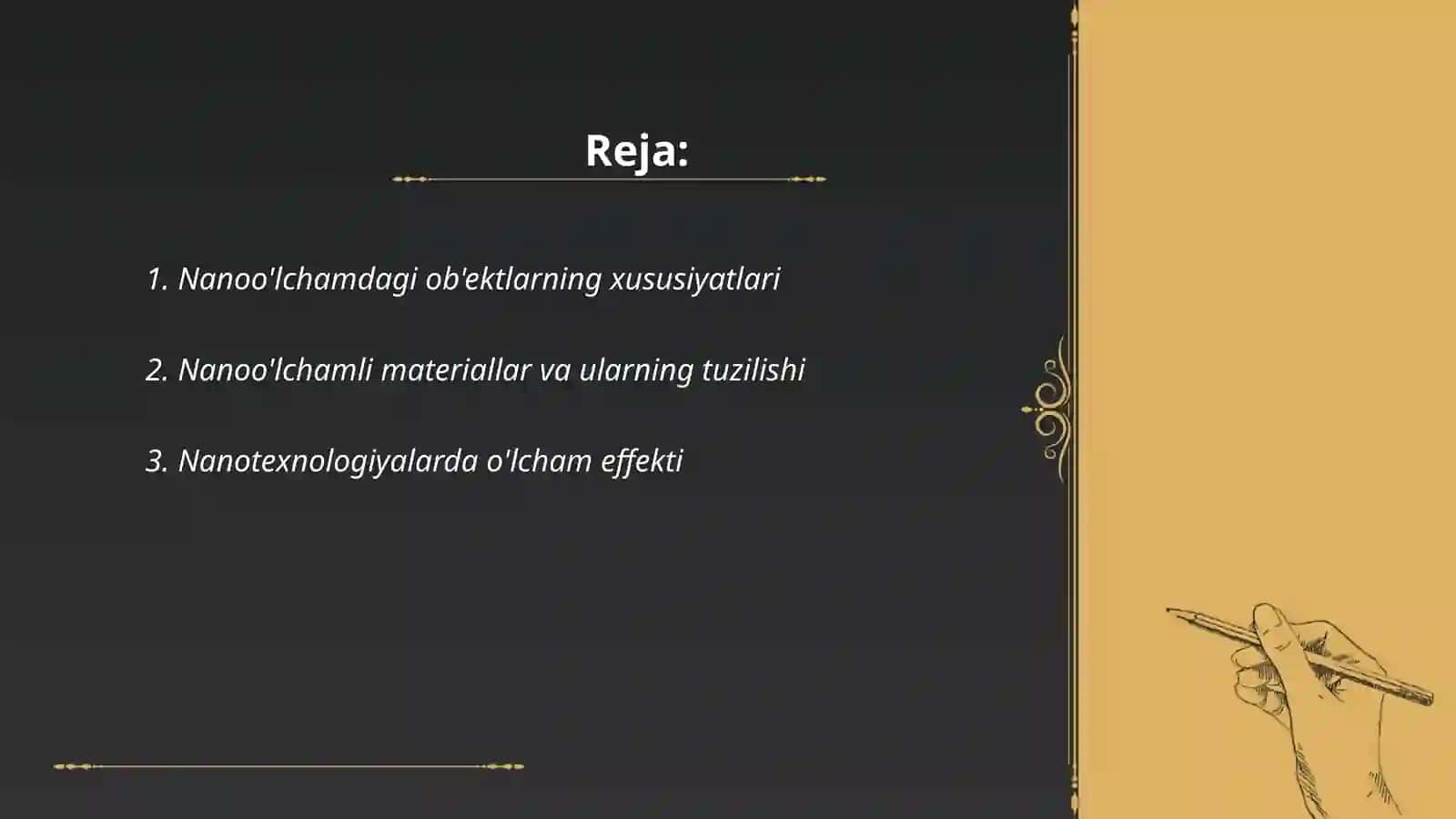 Nanotexnologiyalarda o'lcham effekti 2