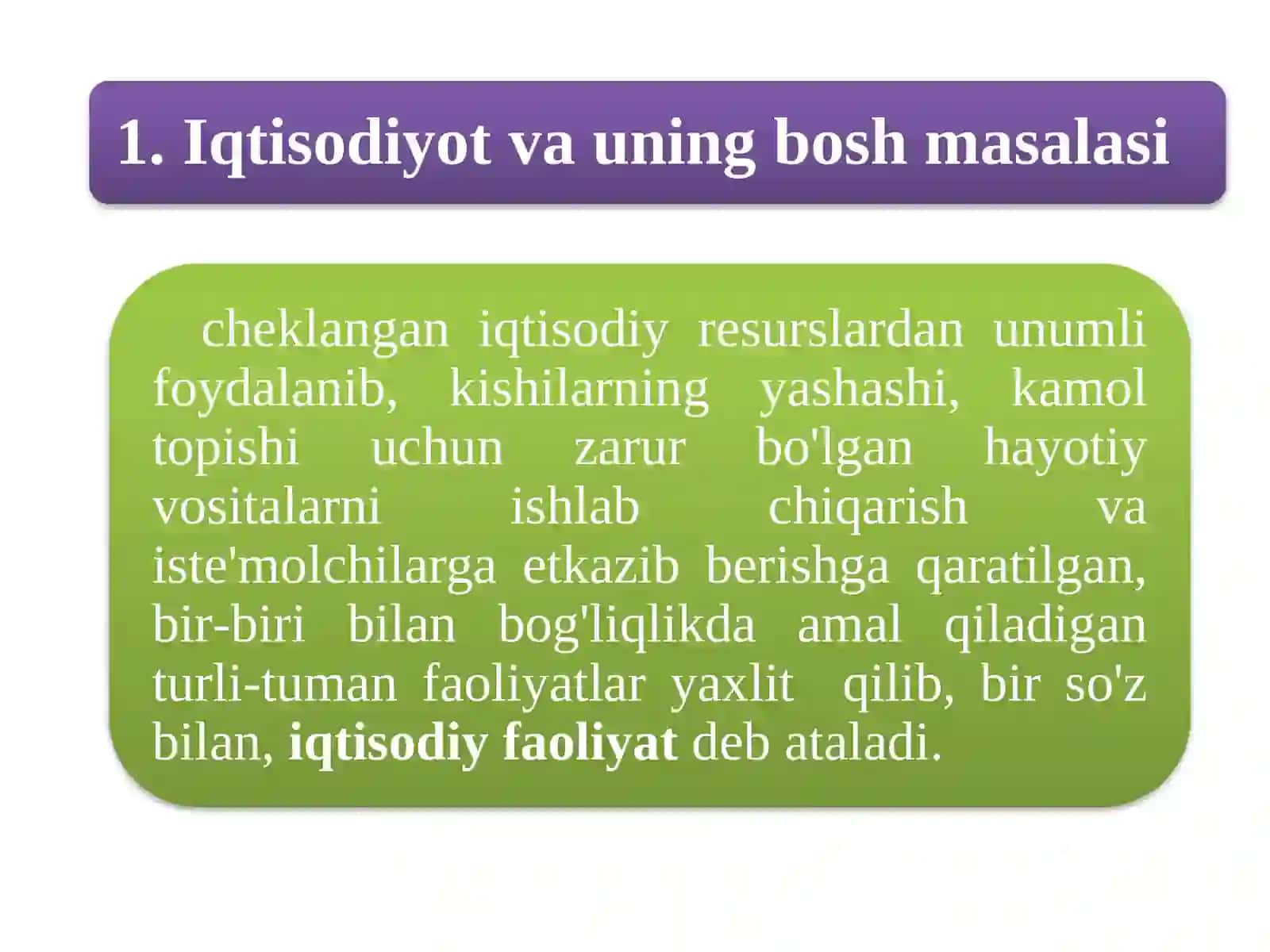 Iqtisodiyot 2