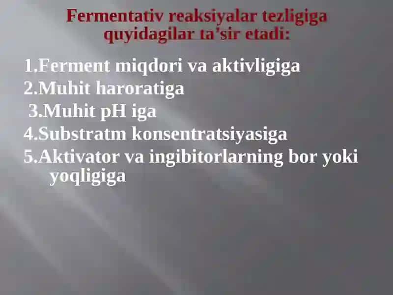 Fermentlarnianorganik katalizatorlardan farqlari 2