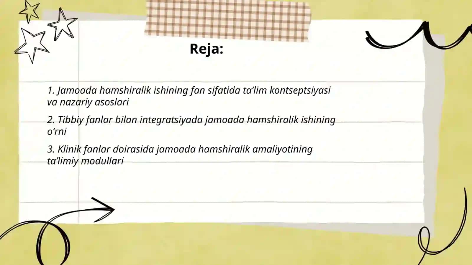 Jamoada hamshiralik ishi - fan sifatida oʻqitilishi 2