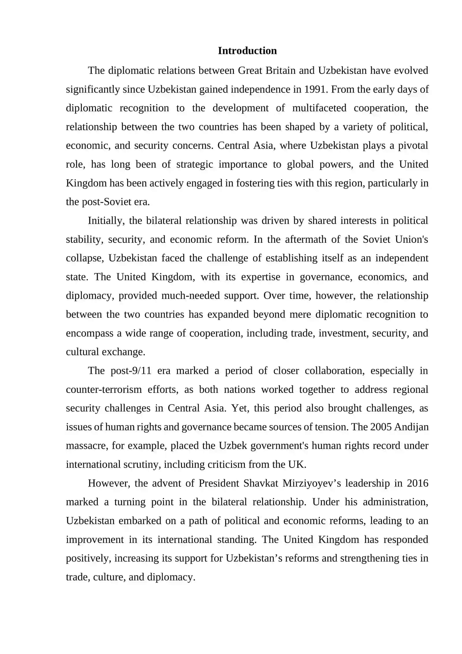 Relations between Great Britain and Uzbekistan 2