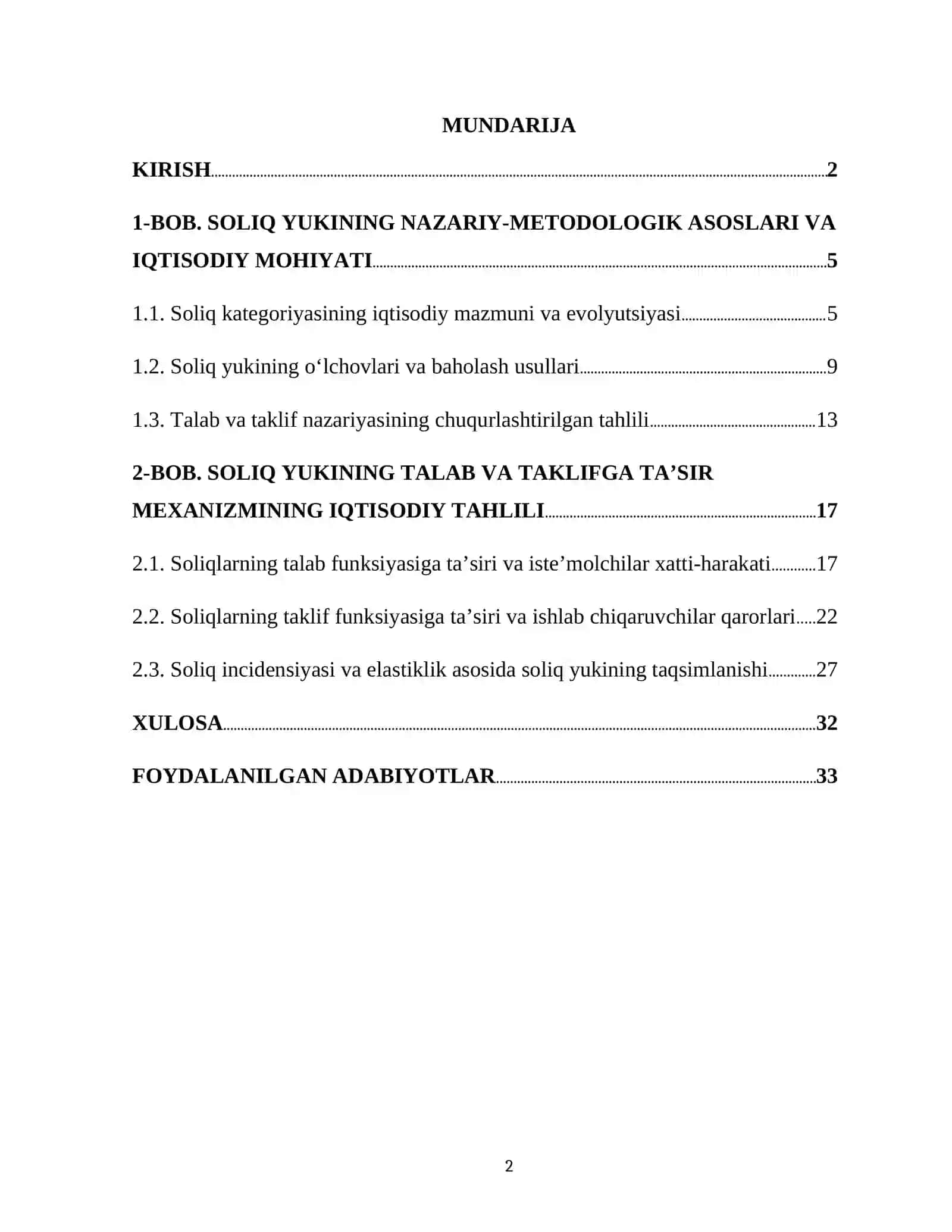 "SOLIQLAR YUKINING TALAB VA TAKLIFGA TA’SIRI" 2