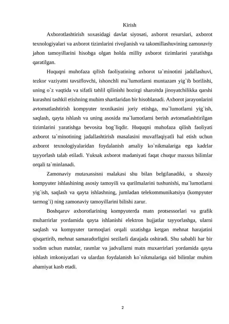 Axborot xavfsizligini ta'minlash usullari 2