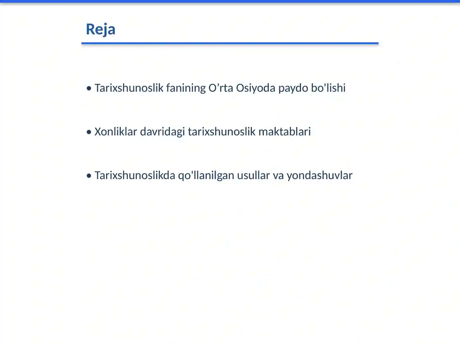 O’rta Osiyo xonliklarida tarixshunoslik fani 2